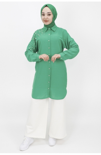 Green Overhemdblouse 10130-02