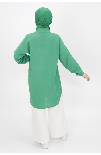 Green Overhemdblouse 10130-02