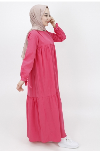 Fuchsia Hijab Kleider 70043-04