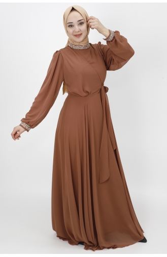 Tabak Hijab-Abendkleider 10004-04