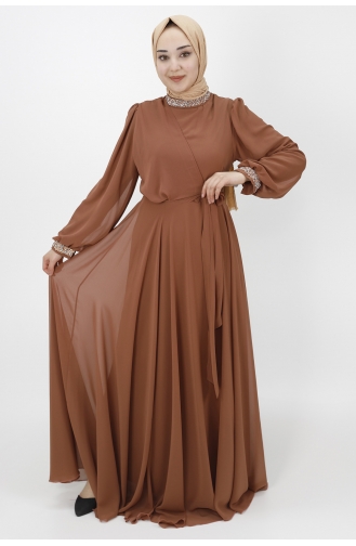 Tabak Hijab-Abendkleider 10004-04