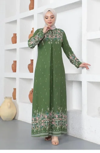 Green Hijab Dress 0285SGS.YSL