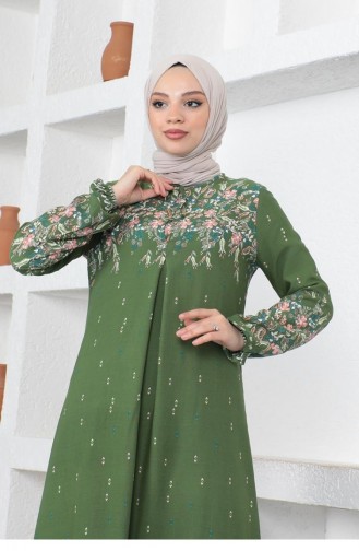 Green Hijab Dress 0285SGS.YSL