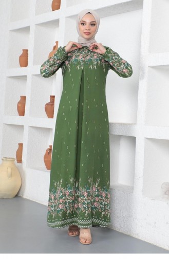 Green Hijab Dress 0285SGS.YSL