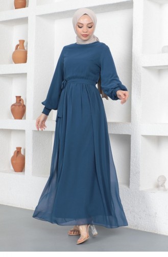 Indigo Hijab-Abendkleider 14143
