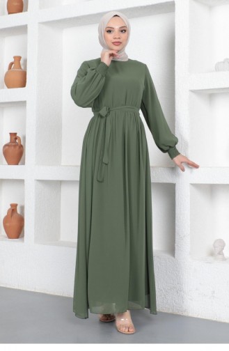 Khaki Hijab-Abendkleider 14145