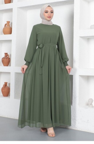 Khaki Hijab-Abendkleider 14145