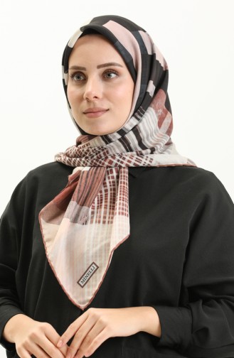 Minelli Soft Eşarp 111270-09 Camel Siyah