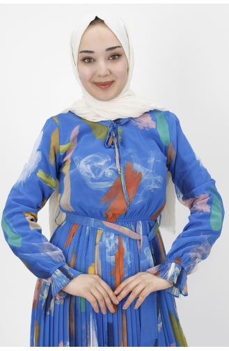 Robe Hijab Blue roi 3056-03