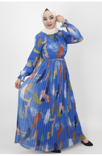 Robe Hijab Blue roi 3056-03