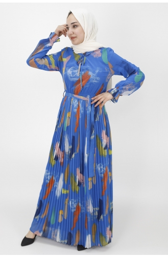 Robe Hijab Blue roi 3056-03
