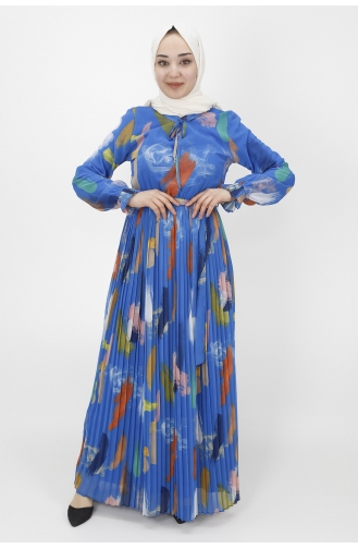 Robe Hijab Blue roi 3056-03