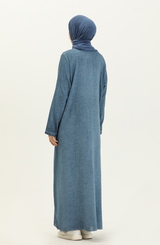 Seidenstoff Abaya 7575-01 Eisblau 7575-01