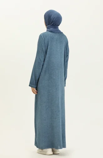 Seidenstoff Abaya 7575-01 Eisblau 7575-01
