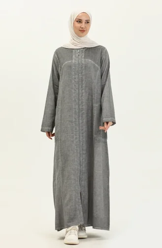 Seidenstoff Abaya  7575-03 Grau 7575-03