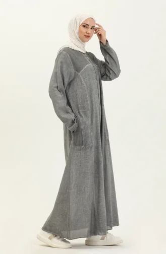 Seidenstoff Abaya  7575-03 Grau 7575-03