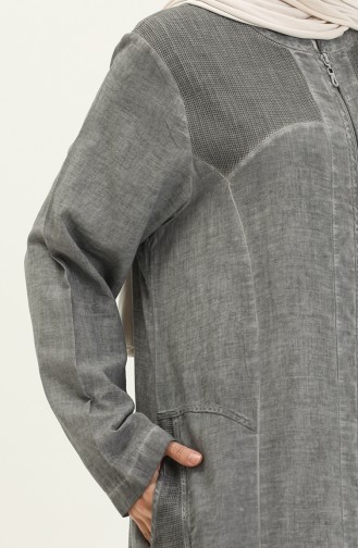 Gray Abaya 7575-03