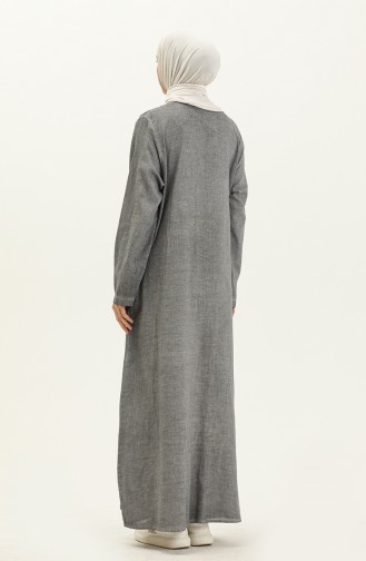 Gray Abaya 7575-03