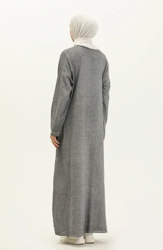 Seidenstoff Abaya  7575-03 Grau 7575-03