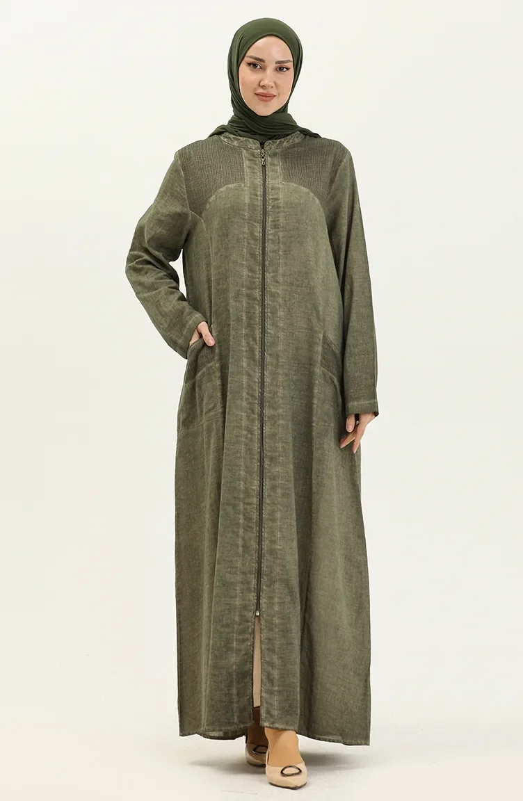 Seidenstoff Abaya 7575-04 Khaki 7575-04