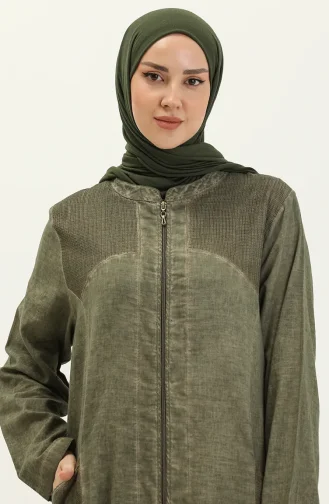 Seidenstoff Abaya 7575-04 Khaki 7575-04