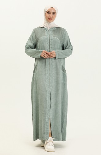 Seidenstoff Abaya 7575-06 Helles Wasser Grün 7575-06