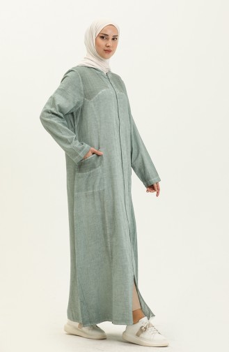 Seidenstoff Abaya 7575-06 Helles Wasser Grün 7575-06