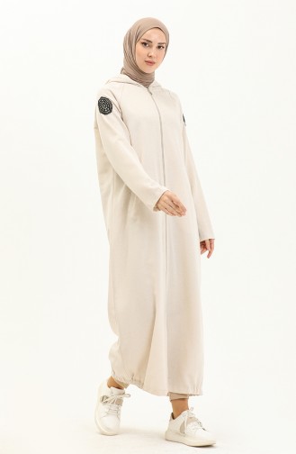 Ecru Abaya 6955-03