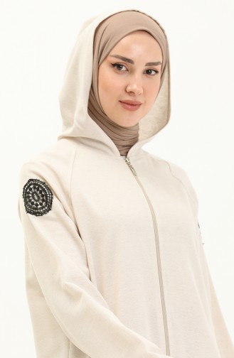 Ecru Abaya 6955-03