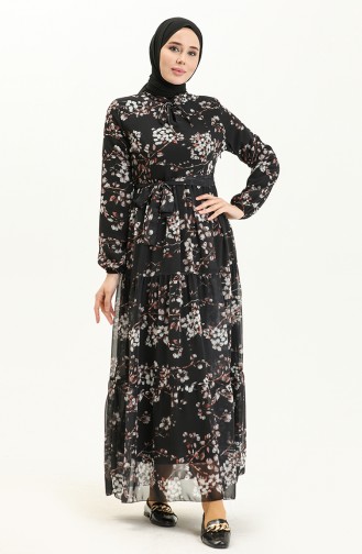 Black İslamitische Jurk 81823-01