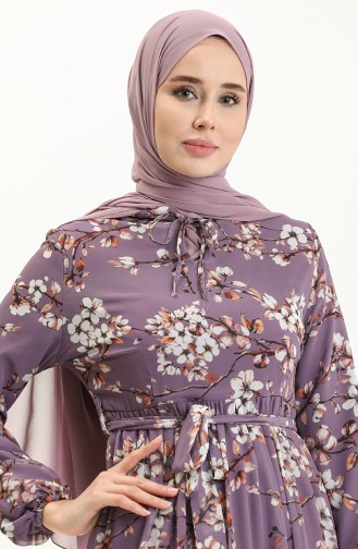 Lilac İslamitische Jurk 81823-03