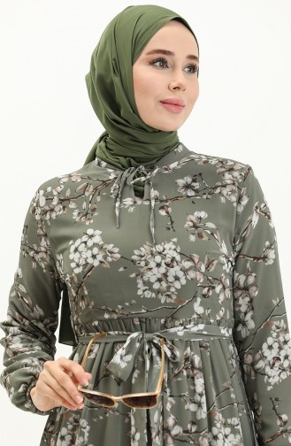 Khaki İslamitische Jurk 81823-04