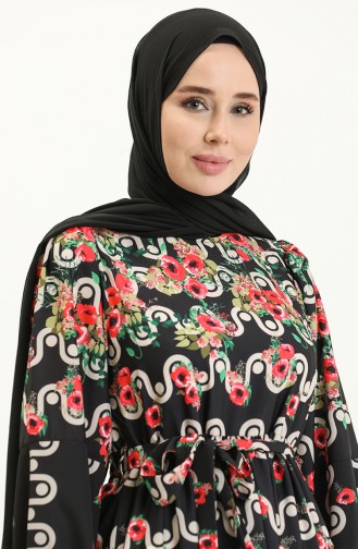 Robe Imprimée Numérique 24Y8888-01 Noir 24Y8888-01