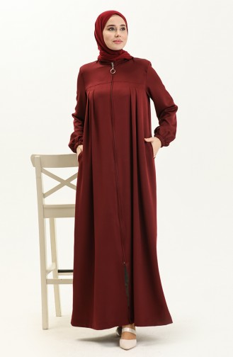 Oyya Abaya Avec Robe 248477-03 Rouge Claret 248477-03