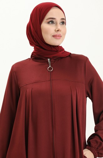 Oyya Abaya Mit Robe 248477-03 Weinrot 248477-03