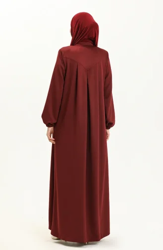 Oyya Abaya Avec Robe 248477-03 Rouge Claret 248477-03