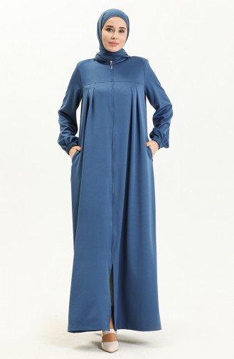 Oyya Robe Abaya 248477-02 Bleu Pétrole 248477-02