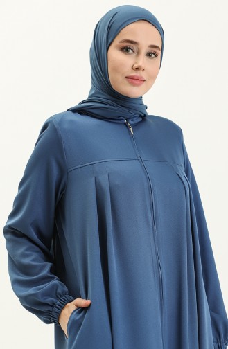 Oyya Robe Abaya 248477-02 Bleu Pétrole 248477-02