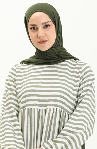Streifenkleid 24Y8870B-01 Khaki 24Y8870B-01