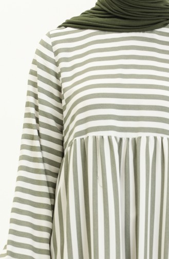 Streifenkleid 24Y8870B-01 Khaki 24Y8870B-01