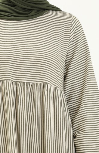 Striped Dress 24Y8870A-01 Khaki 24Y8870A-01