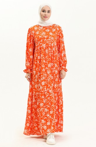 Robe à Motifs 24Y8909-03 Orange 24Y8909-03