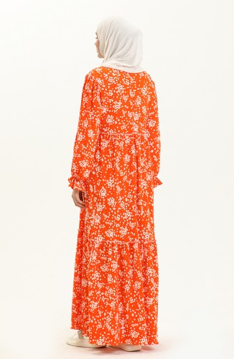 Robe à Motifs 24Y8909-03 Orange 24Y8909-03