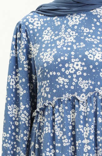 Crepe Floral Dress 24Y8909-04 Indigo 24Y8909-04