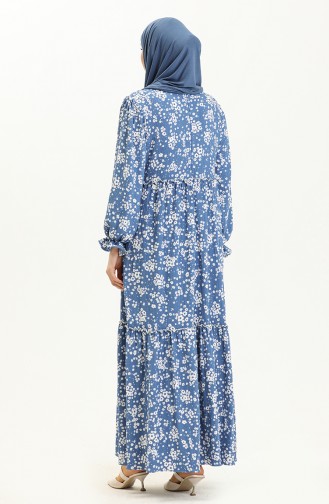 Blümchenkleid 24Y8909-04 Indigo 24Y8909-04
