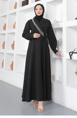 Black Hijab Dress 14147