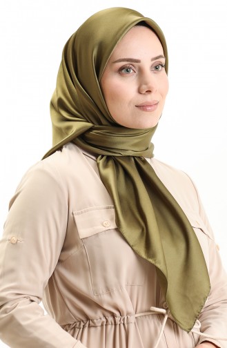 Kristal Düz Eşarp 0010-16 Haki