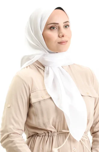 Crystal Plain Scarf 0010-17 white 0010-17