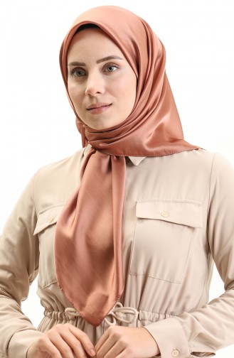 Crystal Plain Scarf 0010-23 Milk Coffee 0010-23