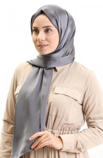Shiny Plain Shawl 0004-01 Smoke Colored 0004-01